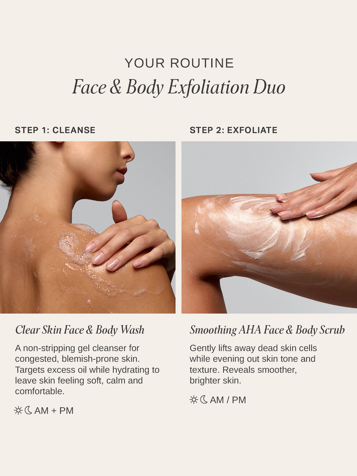 Face & Body Exfoliation Duo