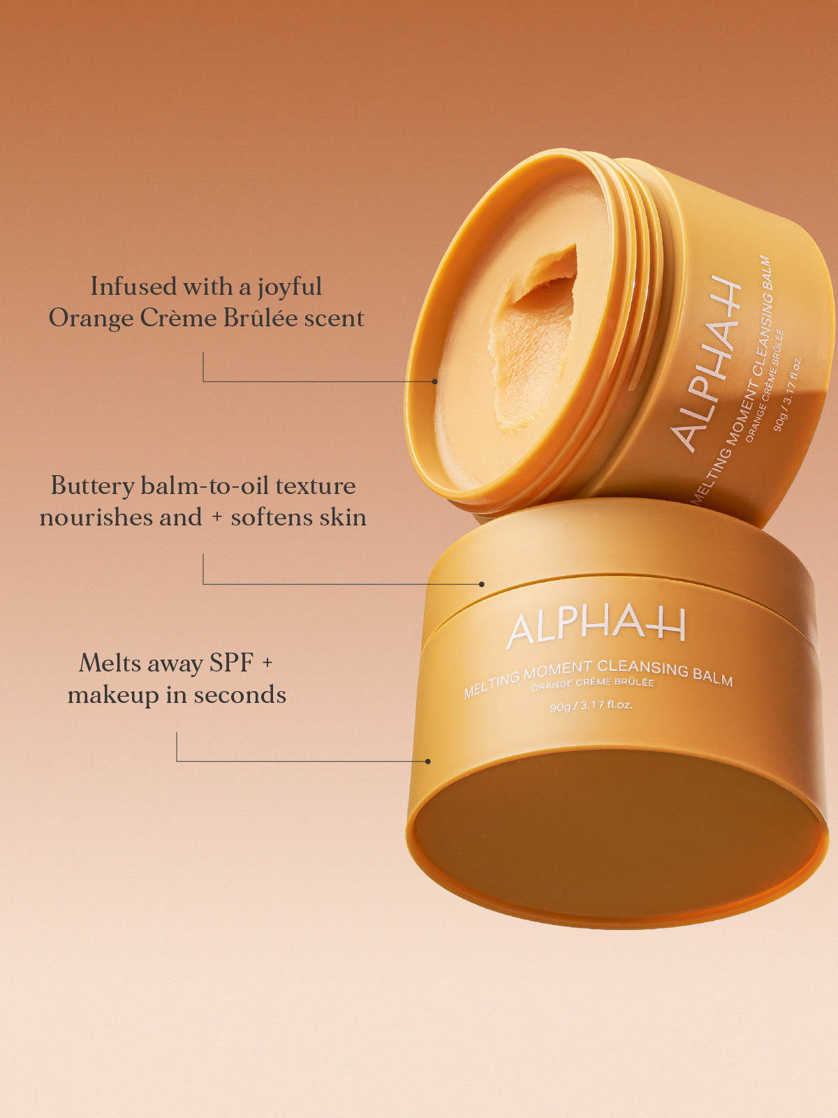 Orange Crème Brûlée Melting Moment Cleansing Balm